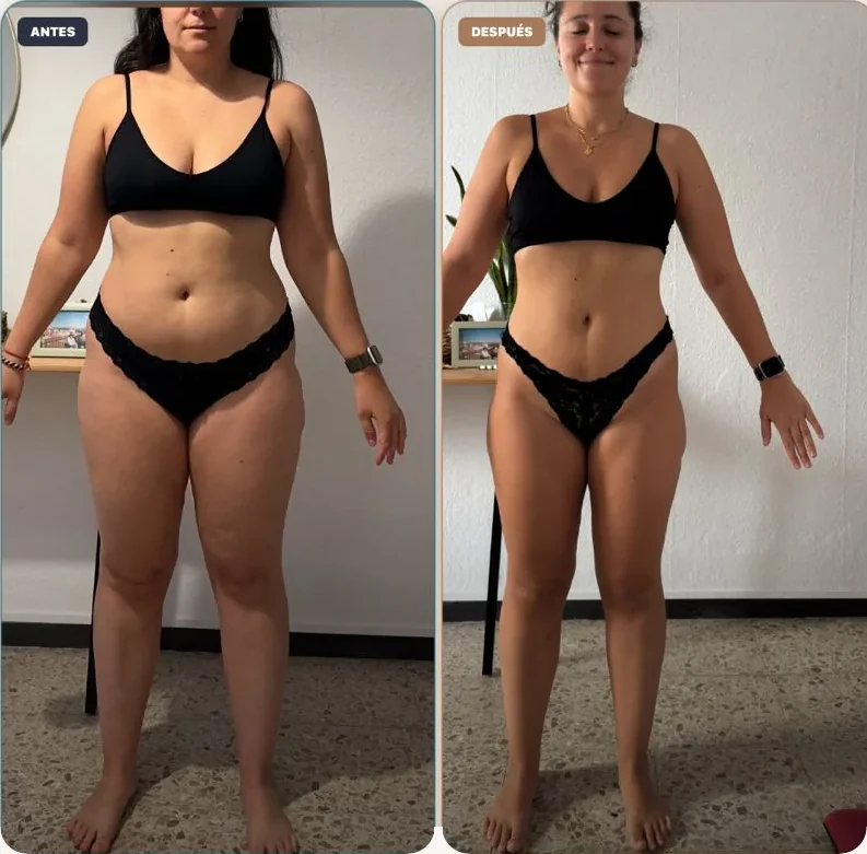 Seguimiento de frente: antes y después de 22 semanas de programa